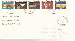 57770) Canada FDC Winnipeg 1970 Postmark Cancel - 1961-1970