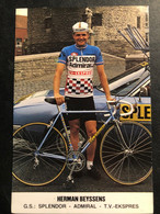 Herman Beyssens - Splendor Admiral - 1980 - Carte - Cyclisme - Ciclismo -wielrennen - Cyclisme