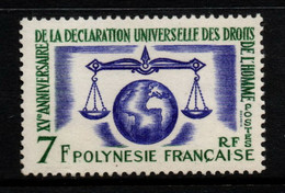 2055B- FRENCH POLYNESIA - 1963 - SC#: 207 - MNH - HUMAN RIGHTS - Neufs