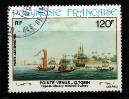 2064A- FRENCH POLYNESIA - 1981 - SC#: C190 - USED - PAINTINGS - POINT VENUS BY GEORGE TOBIN - Usati
