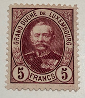 LUXEMBOURG. YT  N° 68   Neuf *  1891 - 1891 Adolphe De Face TB - 1891 Adolphe Front Side