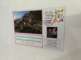 (4 Oø 32) Sydney World Pride 2023 - 45th Anniversary Mardi Gras World Pride Parade In Oxford Street (OZ Stamp) 25-2-2023 - Covers & Documents