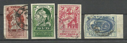 RUSSIA Russland 1923 Michel 224 - 227 C * - Oblitérés