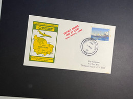 (4 Oø 34) Australia FDC - 1983 - East-West Airline Inaugural Flight To Norfolk Island - Primeros Vuelos