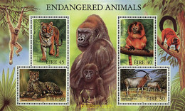 36287 MNH IRLANDA 1998 FAUNA EN PELIGRO DE EXTINCION - Chimpanzés