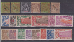 REUNION -  20  Timbres *  - Cote : 157 € - Neufs