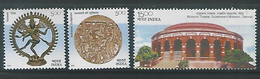 India 2003 Chennai Museum Arts Crafts Architecture 3v SET MNH As Per Scan - Hinduism