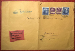 "EILSENDUNG/EXPRÈS/ESPRESSO" SELTENER GROSSER ! Express-Zettel Brief P.J64 1932 ENTLEBUCH LUZERN 1933 (Schweiz - Storia Postale