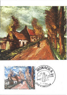 MONACO - Maximum - 1er Jour - Art Peinture -Yvert 1241 Sur Carte - Cad 6 11 1980 - VLAMINCK - La Route - - Cartas & Documentos