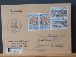 97/101A LETTRE RECOMM. LUX POUR LA BELG.  1967 - Brieven En Documenten