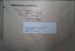 O 17   Lettre Paris Armées Pour Missiles - Military Airmail