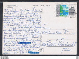 FINLAND: 1996  ILLUSTRATED POSTCARD WITH 2 M. 20 EUROPE (950) IN RATE - TO  D.D.R. - Brieven En Documenten