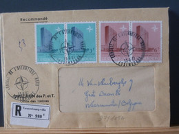 97/105A LETTRE RECOMM. LUX POUR LA BELG.  1967 - Lettres & Documents