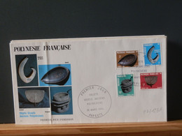 97/123A FDC POLYNESIE FR. 1984 PLI POUR LES TIMBRES - Used Stamps