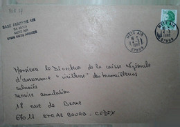 O 18   Lettre Base Aerienne 128 - Militaire Luchtpost