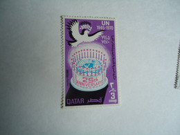 QATAR   MNH STAMPS      BIRD BIRDS   UNO  DOVE - Flamencos