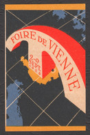 FRANCE French LANGUAGE Map EUROPE Denmark Adriatic Sea Austria Wien Exhibition CINDERELLA LABEL VIGNETTE 1928 - Ungebraucht