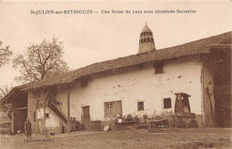 01-SAINT-JULIEN-SUR-REYSSOUZE- UNE FERME DU PAYS AVEC CHEMINEE SARRAZINE - Non Classés