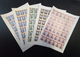 RUSSIA MNH (**) 1982 Lighthouses Of Black And Azov Sea YVERT  4966-4970 Mi 5239-5243 - Full Sheets