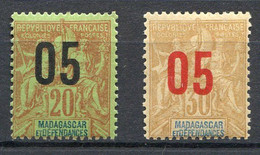 Réf 53 CL2 < --  MADAGASCAR Yvert N° 112 + 113 * Neuf Ch - MH * - Neufs