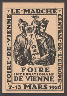 FRANCE French LANGUAGE HERMES Greek Mythology MESSE Austria Wien Vienna Exhibition Fair CINDERELLA LABEL VIGNETTE 1926 - Nuevos