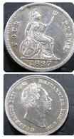 4 Pence UK Great Britain 1837 Gran Bretaña Silver - G. 4 Pence/ Groat