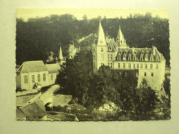 48531 - DURBUY - LE CHATEAU ET L'EGLISE - ARDENNE BELGE - ZIE 2 FOTO'S - Durbuy