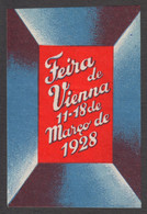 PORTUGAL LANGUAGE Wiener MESSE Austria Wien Vienna March Spring Exhibition Fair CINDERELLA LABEL VIGNETTE 1928 - Andere & Zonder Classificatie