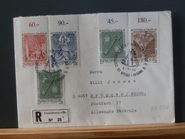 97/165A  LETTRE RECOMM LUX  1965 POUR ALLEMAGNE - Covers & Documents