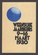 Netherlands DUTCH LANGUAGE MESSE Austria Wien Vienna Exhibition Spring March Fair CINDERELLA LABEL VIGNETTE 1930 - Andere & Zonder Classificatie