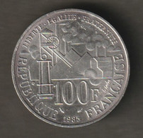 1 Pièces De 100 Francs Argent 1985  - Emile Zola - Germinal - France,  TTB - Ref, 15 - 100 Francs