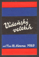 Czechoslovakia LANGUAGE MESSE Austria Wien Vienna MARCH Spring Exhibition Expo Fair CINDERELLA LABEL VIGNETTE 1928 - Altri & Non Classificati