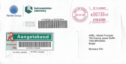 Netherlands Nederland 2008 Breda Meter Frama “EcoMail” Laboratory Company Barcoded Registered Cover - Macchine Per Obliterare (EMA)