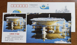 Natural Crystallization Salt Mineral,China 2008 Magical Golmud Holy Land On Earth Advertising Pre-stamped Card - Minéraux