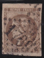 France   .   Y&T   .   47 (2 Scans)    .  Point Clair       .    O      .    Oblitéré - 1870 Bordeaux Printing
