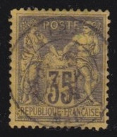 France   .   Y&T   .   93  (2 Scans)        .    O        .     Oblitéré - 1876-1898 Sage (Tipo II)