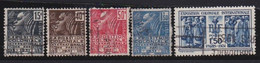 France   .   Y&T   .      270/274       .    O         .    Oblitéré - Used Stamps