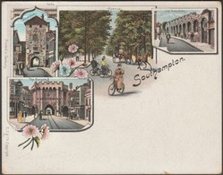 Court Card - Multiview, Southampton, C.1895-1900 - Edwin Jones Postcard - Southampton