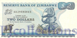 ZIMBABWE 2 DOLLARS 1994 PICK 1c UNC - Zimbabwe