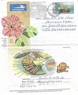 Malaysia 1995 Penang Coconut Fruit Hibiscus Skewed Meat Gastronomy Holidays - Malaysia (1964-...)