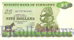 ZIMBABWE 5 DOLLARS 1994 PICK 2d AU - Zimbabwe