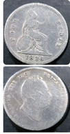 4 Pence UK Great Britain 1836 Gran Bretaña Silver - G. 4 Pence/ Groat