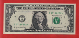 Rarität ! STAR-Note: 1 US-Dollar [2017] > G03114292* < 1. Lauf Mit 3.200.000 {$053-001} - National Currency