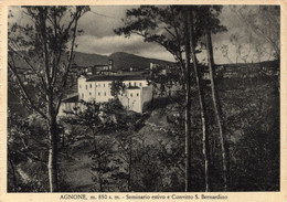 AGNONE - SEMINARIO ESTIVO E CONVITTO S. BERNARDINO - CARTOLINA FG SPEDITA NEL 1954 - Isernia