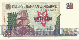 LOT ZIMBABWE 10 DOLLARS 1997 PICK 6 UNC X 5 PCS - Zimbabwe