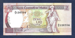 Malta 2 Liri L. 1967 (1989) P41 EF/AU - Malta