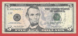 Mega Top-Rarität ! STAR-Note: 5 US-Dollar [2006] > IL00194975* < 1. Lauf Mit 640.000 (74. Geburtstag 1949) {$003-005} - National Currency