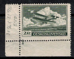 Tchécoslovaquie 1930 Mi 305 (Yv PA 12), (MNH)**, No De Planche 1 - Posta Aerea