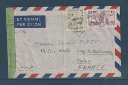 Syrie - Lettre Par Avion Censurée - Damas - 1956 - Syria