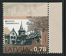 LETONIA/ LATVIA / LETTLAND -EUROPA-  2017- "CASTILLOS -CASTLES -SCHLÖSSER".- SERIE De La HOJA BLOQUE Del CARNET ESSEN - 2017